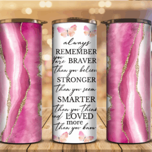 Motivational Quote Tumbler