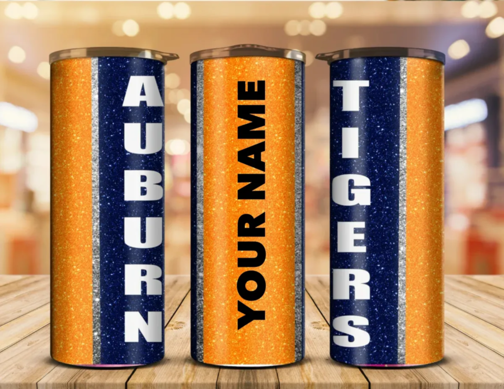 Personalized Auburn Tigers Tumbler