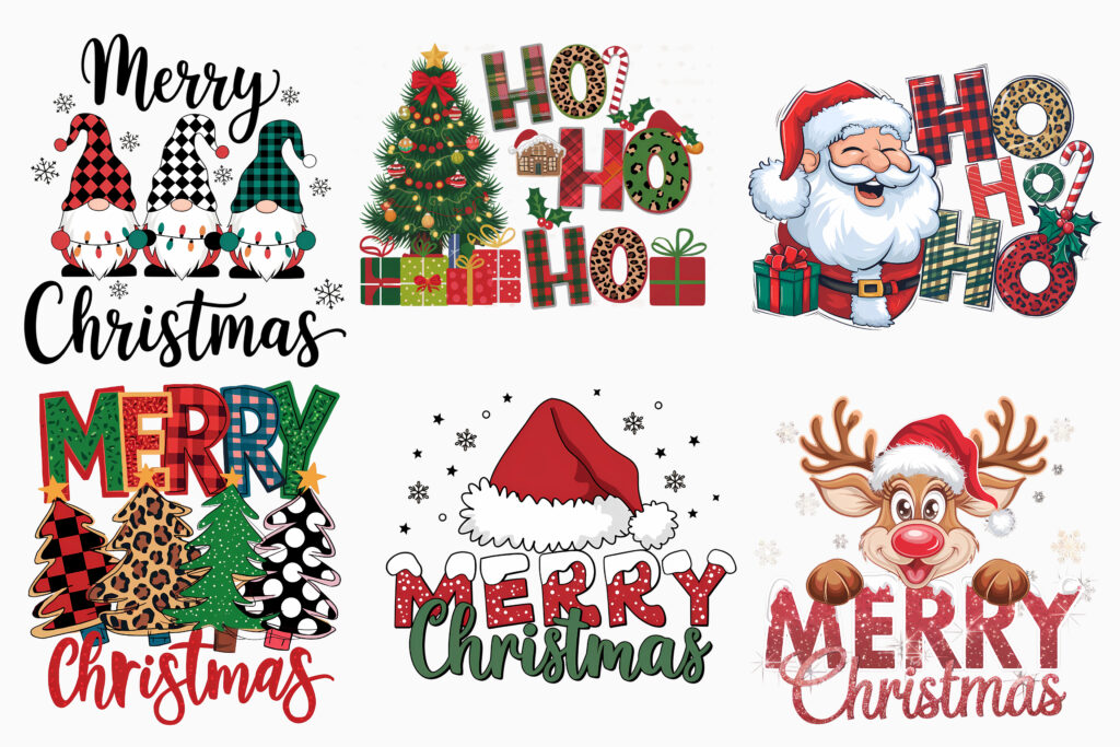 Santa Design PNG Bundle